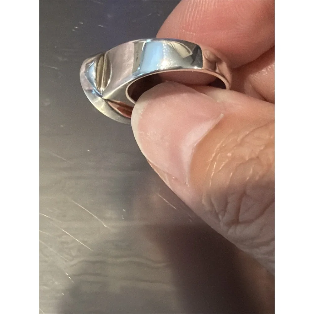 Vtg Jay King DTR Sterling Silver Charoite Aventurine Mosaic Band Ring 925 Size 7